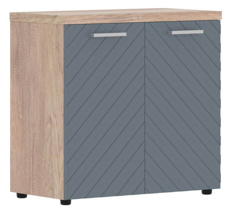 Шкаф с глухими малыми дверьми и топом Торр ЛУКС ТЛЛC 85.1 Дуб Каньон Серо-голубой / Torr LUX TLLC_0