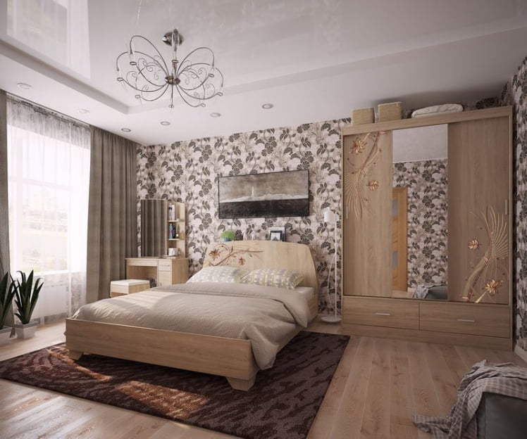 Спальный гарнитур Виктория-1 Дуб Сонома_0