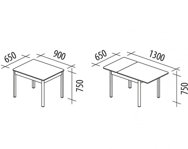 Стол обеденный раскладной Орфей 44 Урбан Милк_8