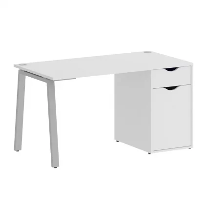 Стол письменный ХОМЕ ОФФИCЕ ВР.СП-3-138.1.А Белый/Серый металл / HOME OFFICE VR.SP-3-138.1.A_0