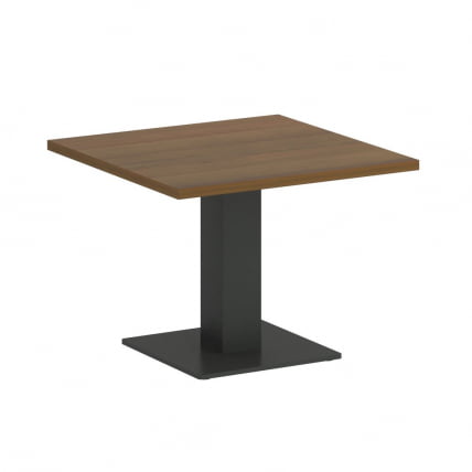 Стол журнальный квадратный ХОМЕ ОФФИCЕ ВР.СП-5-60.2Г Орех Гварнери/Антрацит металл / HOME OFFICE VR.SP-5-60.2G_0