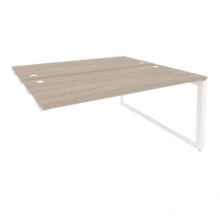 Стол-приставка двойной на О-образном м/к к опорым элем. ОНИКС О.МО-Д.СПР-4.7 Дуб Аттик/Белый / ONIX O.MO-D.SPR-4.7_0