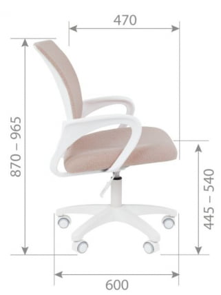 Детское кресло CХАИРМАН ТИН (КИДС) 103 белый пластик БАРНИ (БАРНИ) Зефир / CHAIRMAN (KIDS) (BARNI)_15