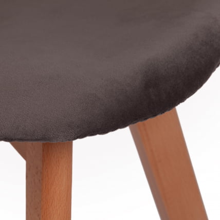 Стул CИНДЙ СОФТ (мод. C1021Ф1) Серый (ХЛР 24)/натуральный / CINDY SOFT (mod. C1021F1) (HLR_6