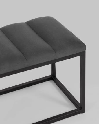 Банкетка Хостен велюр Темно-серый_3