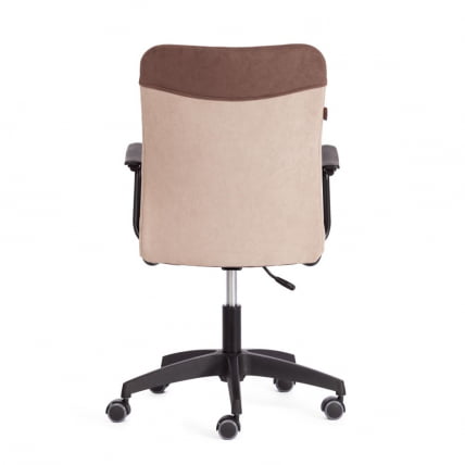 Кресло компьютерное ФЛЙ флок , коричневый/бежевый, 6/7 / FLY_3