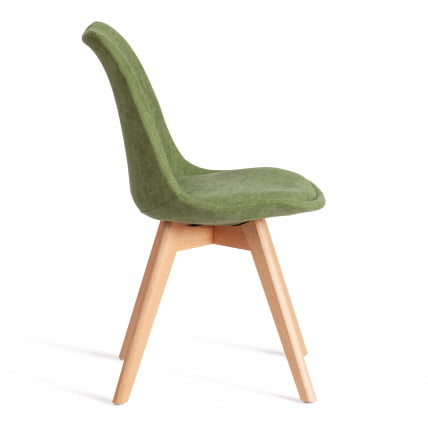 Стул ТУЛИП СОФТ (мод. 053В) дерево/пластик/ткань, 49,5 кс 54,5 кс 84 см, Зеленый (Греен) ЛЙ1701-7 / TULIP SOFT (mod. 053V) x x (Green) LY1701-7_1