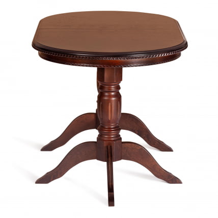 Стол CОППОЛА бук, мдф, 140+40кс80кс77см, Тобаcко, узор прямой / COPPOLA 140+40x80x77см, Tobacco,_1