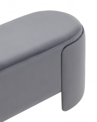 Банкетка Такс велюр Серый / Taks_3