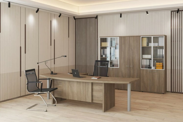 Стол руководителя Винг ВН.102.ОД Дуб темный / Wing WN.102.OD_1