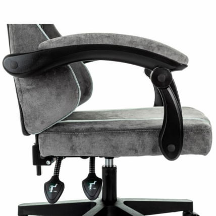Кресло компьютерное БРАБИКС Шоотер ГМ-12, 2 подушки, ткань, серое / BRABIX Shooter GM-12,_9