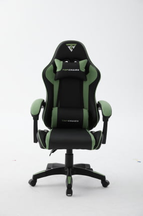 Кресло спортивное ТопЧаирс Шадов черно-зеленый / TopChairs Shadow_1