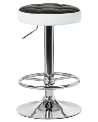 Табурет барный ДОБРИН БРУНО (черно-белый) 2 шт / DOBRIN BRUNO_1