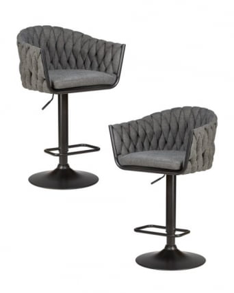 Стул барный ДОБРИН ЛЕОН (графитовая ткань (ЛАР-275-21)) 2 шт / DOBRIN LEON (LAR-275-21))_0