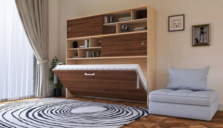 Кровать-трансформер Смарт 3 с полками Венге_2