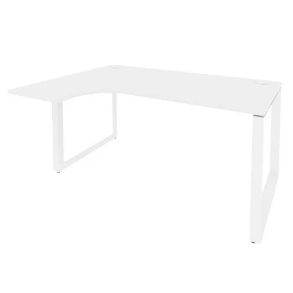 Стол эргономичный левый на О-образном м/к ОНИКС О.МО-СА-4Л Белый Бриллиант / ONIX O.MO-SA-4L_0