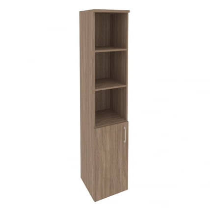 Шкаф высокий узкий левый (1 низкий фасад ЛДСП) ОНИКС О.СУ-1.1(Л) Дуб Аризона / ONIX O.SU-1.1(L)_0