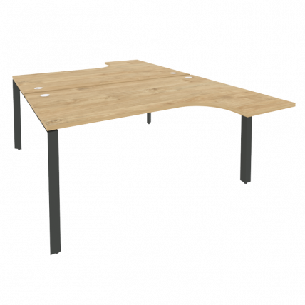Рабочая станция на П-образном м/к ОНИКС О.МП-Д.СА-4 Тиквуд Светлый/Антрацит / ONIX O.MP-D.SA-4_0