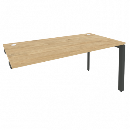 Стол-приставка на П-образном м/к к опорным элементам ОНИКС О.МП-СПР-4.8 Тиквуд Светлый/Антрацит / ONIX O.MP-SPR-4.8_0