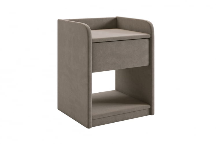 Тумба прикроватная Аманда 2 ТМ-003.2 какао (велюр) / TM-003.2_0