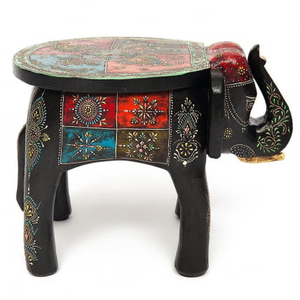 Столик Сеcрет Де Маисон СЛОН ( мод. ЕТ-001) дерево, 44х44х44см, этническая роспись / Secret De Maison SLON mod. ET-001)_2