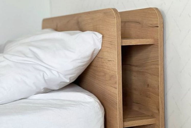 Кровать с основанием Юниор ЗО.СМУ-02 белое дерево / ZO.SMU-02_10