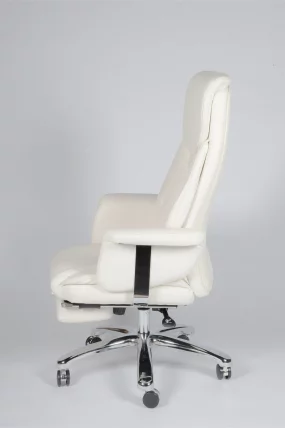 Кресло офисное Парламент Х-2021-70-5 иворй леатхер Слоновая кость / H-2021-70-5 ivory leather_3