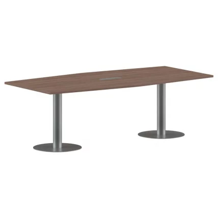 Конференц-стол на 6-8 человек ИМАГО ПРГ-4 Ясень Шимо-алюминий / IMAGO_0