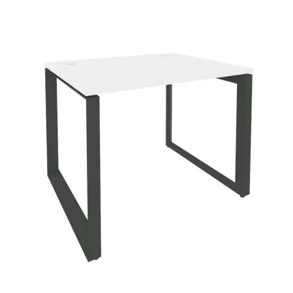 Стол рабочий на О-образном м/к ОНИКС О.МО-СП-1.8 Белый Бриллиант/Антрацит / ONIX O.MO-SP-1.8_0