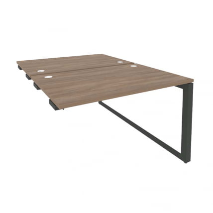 Стол-приставка двойной на О-образном м/к к опорым элем. ОНИКС О.МО-Д.СПР-2.8 Дуб Аризона/Антрацит / ONIX O.MO-D.SPR-2.8_0