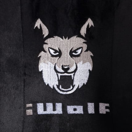 Кресло иВолф ткань, черный/коричневый / iWolf_13