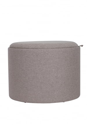 Пуф-столик с ящиком Хюгге Л рогожка Бежевый / L_3