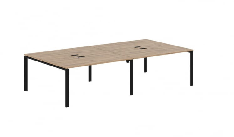 Бенч-система 4-местная ЕДИС ЕУВСТ 3116 Дуб Денвер светлый Черный / EDIS EUWST_0