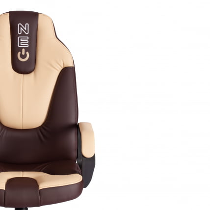Кресло НЕО 2 (22) экокожа Коричневый/бежевый 36-36/36-34 / NEO_5