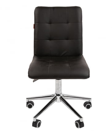 Кресло для оператора CХАИРМАН 030 чроме экокожа Черный / CHAIRMAN chrome_1