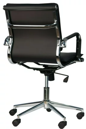 Кресло для персонала Нерей ЛБ Т Экокожа Черный / Nerey LB T_4