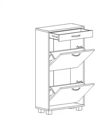 Обувница ШО-52 В Ясень шимо светлый_2