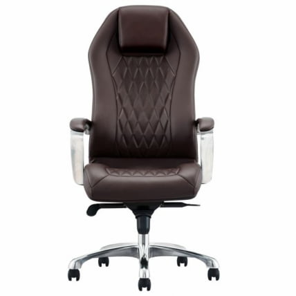 Кресло руководителя БРАБИКС ПРЕМИУМ Аурус ЕКС-705, мультиблок, алюминий, экокожа, коричневое, / BRABIX PREMIUM Aurus EX-705,_1