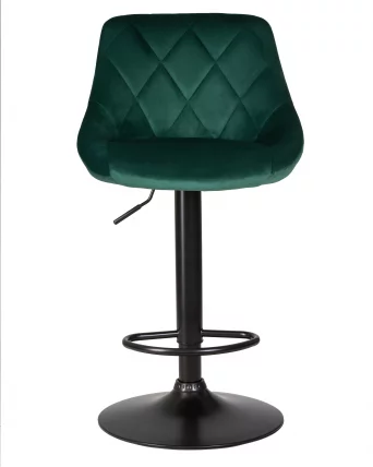Стул барный ДОБРИН ЛОГАН БЛАCК Зеленый велюр МДЖ9-88 / DOBRIN LOGAN BLACK MJ9-88_5