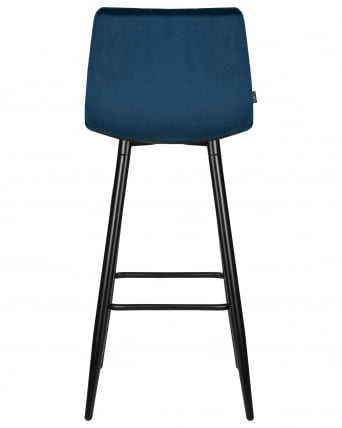 Стул барный ДОБРИН НИCОЛЕ (черные матовые ножки, темно-синий велюр (108-95)) / DOBRIN NICOLE_4