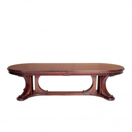 Стол ВЕРСАЛ овальный бук, мдф, 300 (350/400) х 110 х 78 см, Тобаcко / VERSAL Tobacco_2