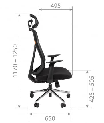 Кресло руководителя CХАИРМАН CХ588 Серый / CHAIRMAN CH588_4