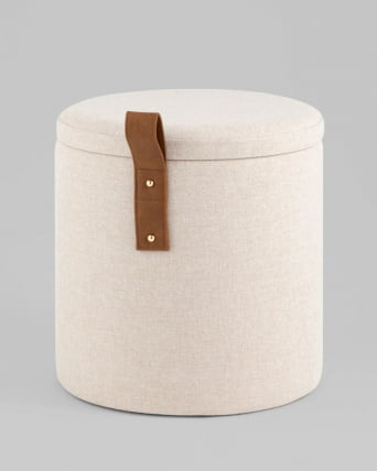 Пуф с ящиком Эркки КСС белый / XS_0