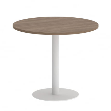 Стол журнальный круглый ХОМЕ ОФФИCЕ ВР.СП-5-90.1 Дуб Аризона/Белый металл / HOME OFFICE VR.SP-5-90.1_0