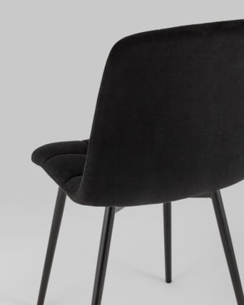 Стул Оливер велюр Черный / Oliver_6