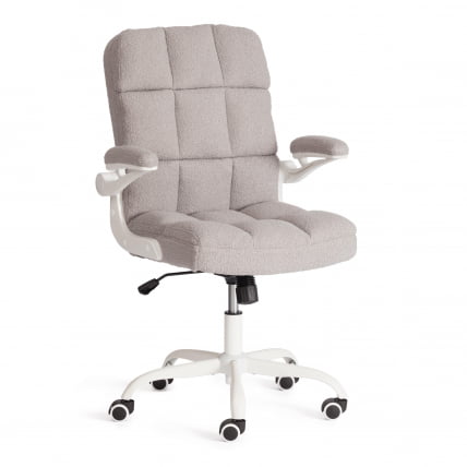 Кресло офисное Лугано Вх ткань теддй, светло-серый / Lugano Wh teddy,_0