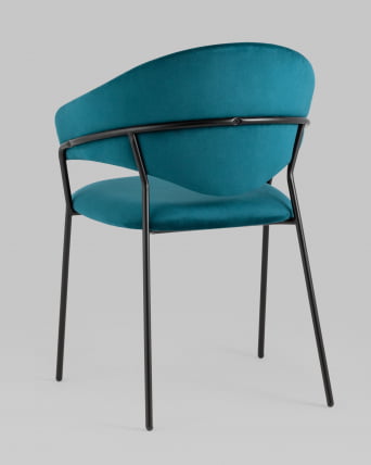 Стул Алексис велюр Сине-зеленый_5