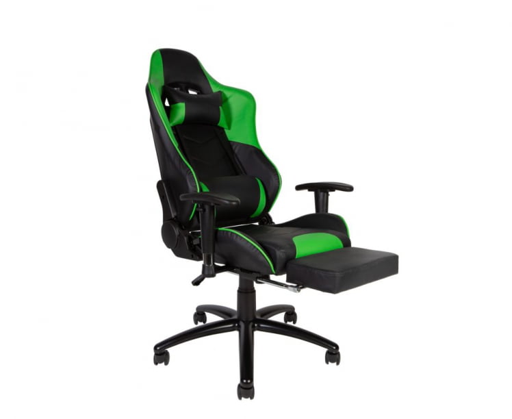 Игровое кресло Лотус ГТС РФ-8066Е Черный/Зеленый / Lotus GTS RF-8066E_3