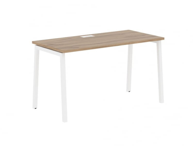 Стол письменный ЕДИС ЕЛСТ 1367 Дуб Денвер светлый Белый / EDIS ELST_0