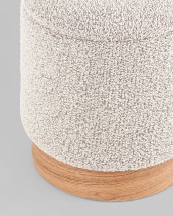 Пуф с ящиком Холли С букле бежевый / S_6